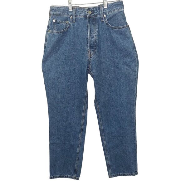 Everlane The Curvy 90s Cheeky Straight Jean High-Rise Organic Cotton 30 Ankle - Picture 1 of 9
